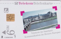 Germany, A 28/92, Telekom Im Saarland, 2 Scans - A + AD-Series : Publicitaires - D. Telekom AG