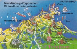 Germany, A 14/93.02, Mecklenburg-Vorpommern (serial-number 2304), 2 Scans - A + AD-Series : Werbekarten Der Dt. Telekom AG