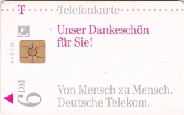 Germany, 001 AD 1/96-1, Unser Dankeschön 1, 2 Scans - A + AD-Series : D. Telekom AG Advertisement