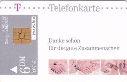 Germany, 005 AD 1/99-1, Danke Schön Für Die Gute Zusammenarbeit, 2 Scans - A + AD-Series : Werbekarten Der Dt. Telekom AG