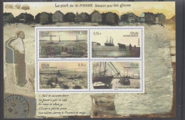 SAINT-PIERRE Et MIQUELON - Port De Saint-Pierre Bloqué Par Les Glaces - - Blocchi & Foglietti