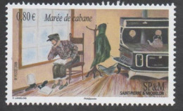 SAINT-PIERRE Et MIQUELON -  Expressions Locales "Marée De Cabane" - Pêcheur Obdervant La Marée - - Unused Stamps