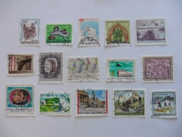 Autriche : 15 Timbres    Oblitérés - Collections