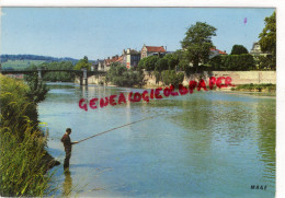 77 - LA FERTE SOUS JOUARRE - LA MARNE ET LE PONT DE LA VILLE - PECHE A LA LIGNE - La Ferte Sous Jouarre