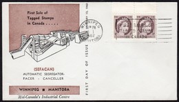 Winnipeg Manitoba Tagged Stamps Commemorative Cover 1962 - Commemorativi