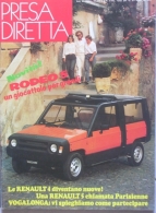 PRESA DIRETTA - N.4 - 1982 - ANNO X - MONDADORI - RENAULT 4 - Engines