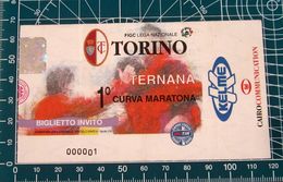 Calcio Ticket BIGLIETTO TORINO - TERNANA CURVA MARATONA 2000/2001 - Tickets D'entrée