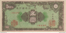 JAPAN 5 YEN ND (1946) P-86 UNC  [ JP350 ] - Japon