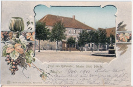 SALZGITTER Hotel Zum Rathskeller Inh Adolf Dähndel Jugendstil Passepartout 17.10.1901 Gelaufen - Salzgitter