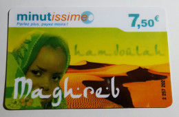 TELECARTE Carte Téléphonique Maghreb Minutissime 7,50€ Recharge - Algerien