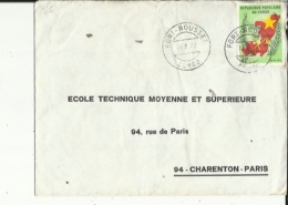 Enveloppe Timbrée De Exp: Mr   Adres De Fort-Rousset  A  L´Ecole Technique De Charenton-Paris 94 - Oblitérés