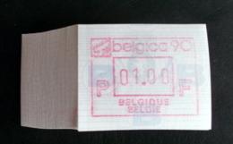 Automatenmarken: Belgien - 100 X "BELGICA 90": F N. - Autres & Non Classés