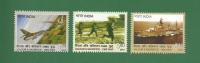 INDIA 2015 Inde Indien - VALOUR & SACRIFICE 1965 WAR - 3v MNH ** - AIR FORCE JET , ARMY INFANTRY, NAVY SHIPS - As Sc - Neufs
