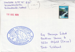 Norvège - Philatélie Polaire - Lettre De 1978 - Oblitération TrOmso - Cachet Norsk Polarinstitutes - Svalbardexpedisjon - Storia Postale