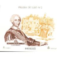 ESPO17-LFTPRUO17THC.España.Spain .Espagne.PRUEBA  OFICIAL.Rey CARLOS Lll Y La Ilustracion..(Ed PO 17) - Feuillets Souvenir