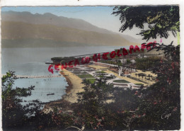 73 -  AIX LES BAINS - VUE GENERALE DE LA PLAGE ET LE LAC DU BOURGET - Aix Les Bains