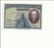 BILLETE 25 PESETAS 1928 - 1-2-5-25 Pesetas