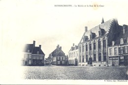 NORD - 59 - HONDSCHOOTE - La Mairie Et La Rue De La Cour - Hondshoote