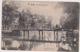 CARTE ANCIENNE 1900,ASIE,ASIA,INDOCHINE, VIET NAM,ANNAM,ANNAN,PONT ANNAMITE,bridge,photo Planté Saigon - Viêt-Nam