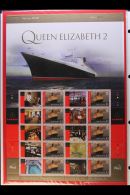 ISLE OF MAN 2008 Cunard Ocean Liner Sheetlets Set, SG 1405/1405b, Each Sheet With Ten X £1 Values &... - Altri & Non Classificati