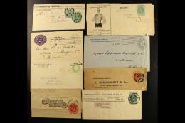 POSTAL STATIONERY WITH PRINTED ADVERTS AND HEADINGS An All Different 1902-13 Used Group Of Various Printed Or... - Non Classificati