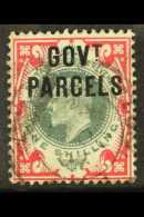 OFFICIAL GOVT PARCELS 1902 1s Dull Green And Carmine, SG O78, Fine Used, Lovely Full Colours. For More Images,... - Non Classificati