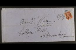 POSTAL HISTORY 1876 Long Cover Franked 1½d Rose-red, SG.51, Clear '466' Liverpool Duplex Cancel, Addressed... - Altri & Non Classificati