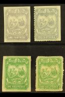 CIRCULAR DELIVERY COMPANY EDINBURGH & LEITH 1866 ¼d Grey-lilac & ½d Yellowish Green, Perf... - Altri & Non Classificati