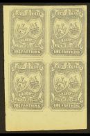 CIRCULAR DELIVERY COMPANY EDINBURGH & LEITH 1866 ¼d Grey-lilac, Imperf Block Of 4, SG Spec CD11, Mint,... - Altri & Non Classificati