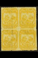 CIRCULAR DELIVERY COMPANY EDINBURGH & LEITH PARCEL DELIVERY COMPANY 1865 (2d) Yellow-bistre, Rouletted Block... - Altri & Non Classificati