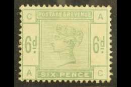 1883 6d Dull Green, SG 194, Fine Mint, Cat £625. For More Images, Please Visit... - Altri & Non Classificati