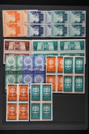 1953-1967 NEVER HINGED MINT All Different Sets In BLOCKS OF FOUR. Comprises (all SG Listed And Priced) 1953 Mosque... - Yemen