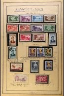 1951-1974 COMPREHENSIVE ALL DIFFERENT COLLECTION On Leaves, Fine Mint (some Never Hinged) Or Used Stamps, Almost... - Vietnam