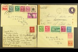 AMERICAN SAMOA 1926-1953 COVERS & CARD 1926 Picture Postcard, 1943 Ps Envelope With "American Samoa" Censor... - Altri & Non Classificati