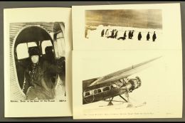 BYRD ANTARCTIC EXPEDITION 1934 Seven Different Picture Postcards (inc Of Byrd, Aircraft, Penguins, Base), Bearing... - Altri & Non Classificati