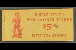 1942 COMPLETE BOOKLET Of War Savings Stamps, Scott WS7, Containing 5 Panes Of 10 Stamps With Interleaving. (1... - Altri & Non Classificati