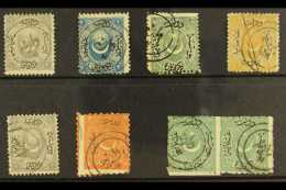 1865-75 TURKISH FORERUNNERS A Seldom Seen Range Of Turkish Issues Bearing Double-lined Circular Cancels From... - Altri & Non Classificati