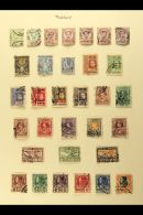 1887-1973 COLLECTION On Leaves, Mint & Used Stamps, Inc 1887-91 To 64a Used, 1965 Correspondence & UPU... - Tailandia