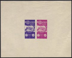 1955 Imperf Miniature Sheet Containing Rotary International 25p And 75p Airs (as SG 556/57) Fine Never Hinged... - Siria