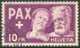 1945 10 Fr Purple PAX Mi. 459, Fine Corner Cds. For More Images, Please Visit... - Altri & Non Classificati