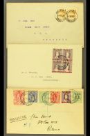 FORERUNNERS Group Of Five Covers Franked With Non-Swaziland Stamps And Each Postmarked Mbabane, We See 1915 &... - Swaziland (...-1967)