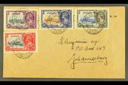 1935 JUBILEE VARIETY ON COVER (25 Oct) Cover To Johannesburg Bearing Complete Jubilee Set (SG 21/24c), Each Stamp... - Swaziland (...-1967)