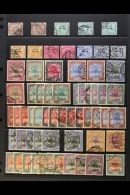 1897-1954 USED ASSEMBLY WITH POSTMARK INTEREST Includes 1897 Opts On Egypt To 1pi, 1898 Arab Postman Range To 1pi,... - Sudan (...-1951)