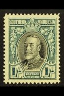 1931-37 1s Black & Greenish Blue, Perf 14, SG 23b, Very Fine Mint  For More Images, Please Visit... - Rhodesia Del Sud (...-1964)