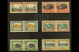 1927 South African Issues Opt'd Set, SG 49/54, Very Fine Mint (6 Pairs) For More Images, Please Visit... - Africa Del Sud-Ovest (1923-1990)