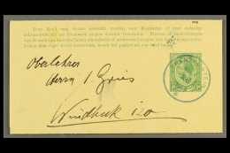 1917 (28 May) ½d Union Wrapper To Windhuk Bearing A Very Fine "FRANZFONTEIN" Cds Cancel In Greenish-blue,... - Africa Del Sud-Ovest (1923-1990)