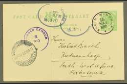 1917 (15 Mar) ½d Union Postal Card To Keetmanshoop Showing Very Fine "KLEIN WINDHUK" Rubber Cds Cancel In... - Africa Del Sud-Ovest (1923-1990)