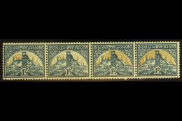 UNION VARIETY 1941-8 1½d Reduced Format, Group III, PARTLY MISSING VIGNETTES In A Strip Of 4, Affects 3... - Non Classificati