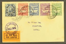 FIRST FLIGHT COVER 1925 (27 Feb) Cover Bearing Complete Set Of Airmail Issue SG 26/9, Plus 1910 2½d SG 1,... - Non Classificati