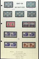 1947-54 MINT COLLECTION Basic Set Plus Listed Shades, Also 2s6d "Heatwave" Printing, Plus 2d Block With... - Non Classificati